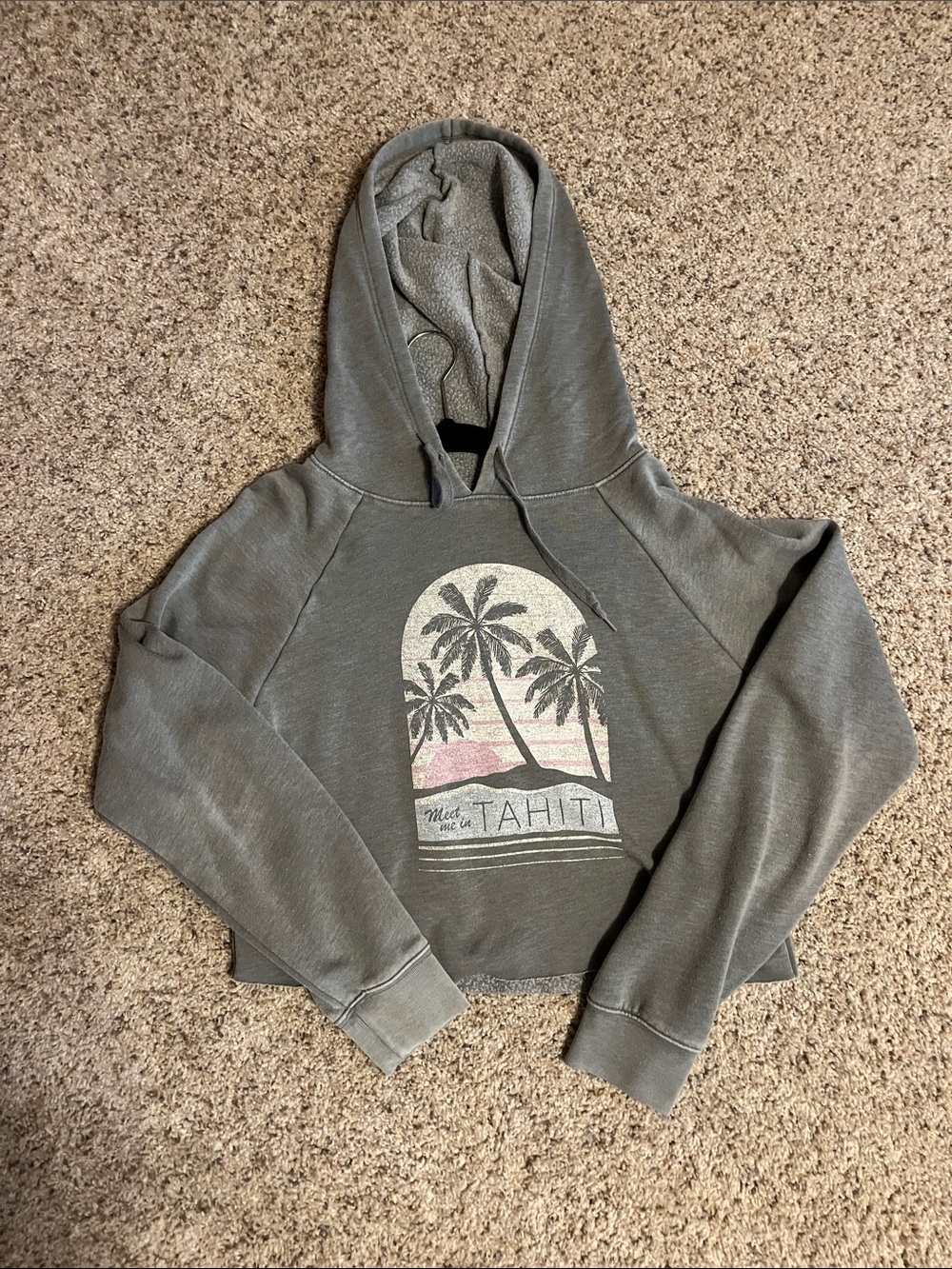 AERO XS (youth) Gray Fleece Hoodie - Branded Label